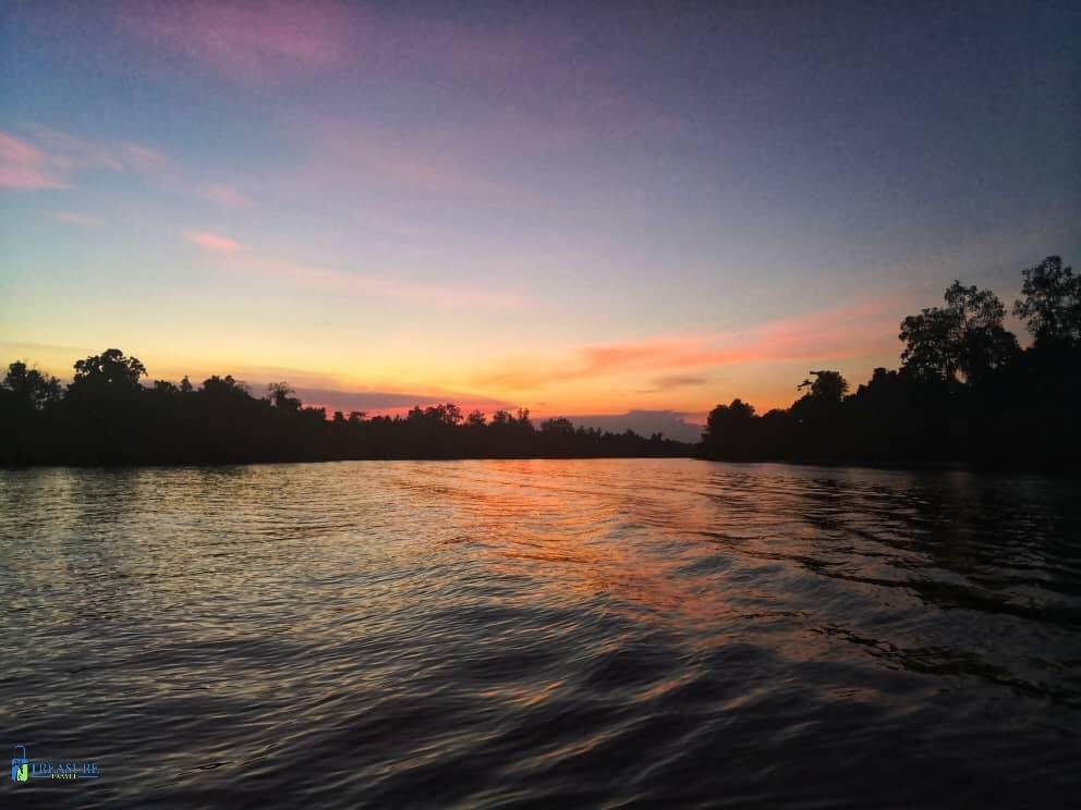Borneo-solnedgang